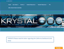 Tablet Screenshot of krystalschool.org